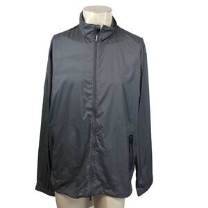 TIGER WOODS PLATINUM - MEN'S LARGE- GRAY NYLON FULL ZIP LIGHTWEIGHT JACKET